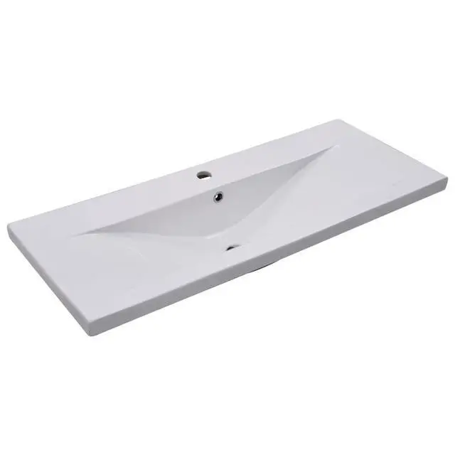 Alt view image 20 of 20 - vidaXL Wash Basin Built-in Basin Vanity Sink Small Basin Bath Sink Ceramic White
