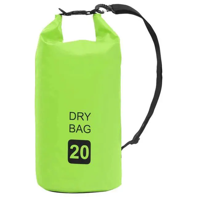 Alt view image 13 of 13 - vidaXL Dry Bag Waterproof Backpack Dry Sack Dry Bag with Zipper Green PVC