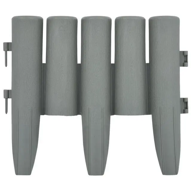 Alt view image 16 of 16 - vidaXL 36x Lawn Edgings Gray 393.7" PP Garden Yard Fence Border Grass Edge