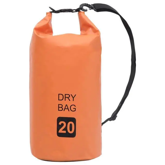 Alt view image 13 of 13 - vidaXL Dry Bag Waterproof Backpack Dry Sack Dry Bag with Zipper Orange PVC