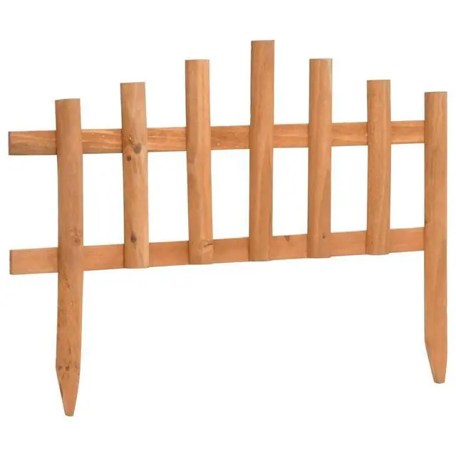 Alt view image 13 of 13 - vidaXL Lawn Edgings Landscape Edging Barrier Edging Border 10 Pcs Firwood