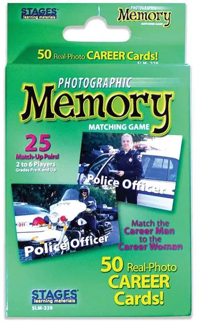 Main image of Stages Learning Photographic Memory Matching Game, Careers, Pack of 3