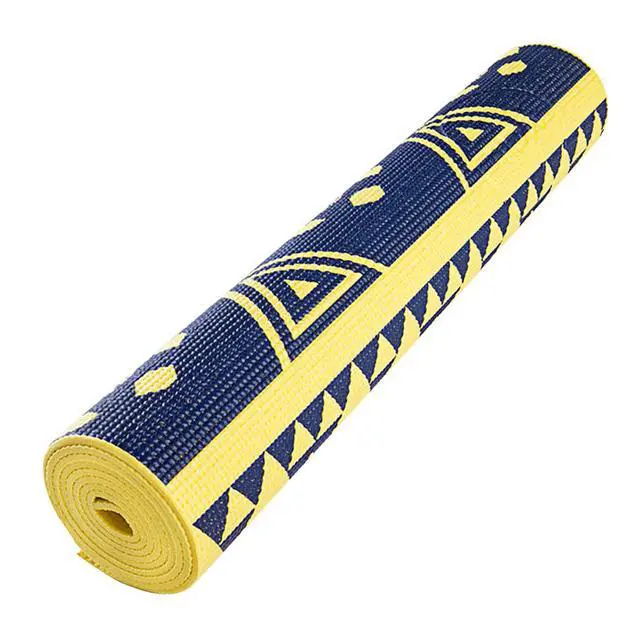 Alt view image 6 of 6 - Maji Sports Printed PVC Yoga Mat, Yellow