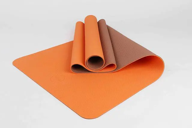 Alt view image 5 of 5 - Maji Sports 1760618 2 Tone TPE Yoga Mat, Multicolor