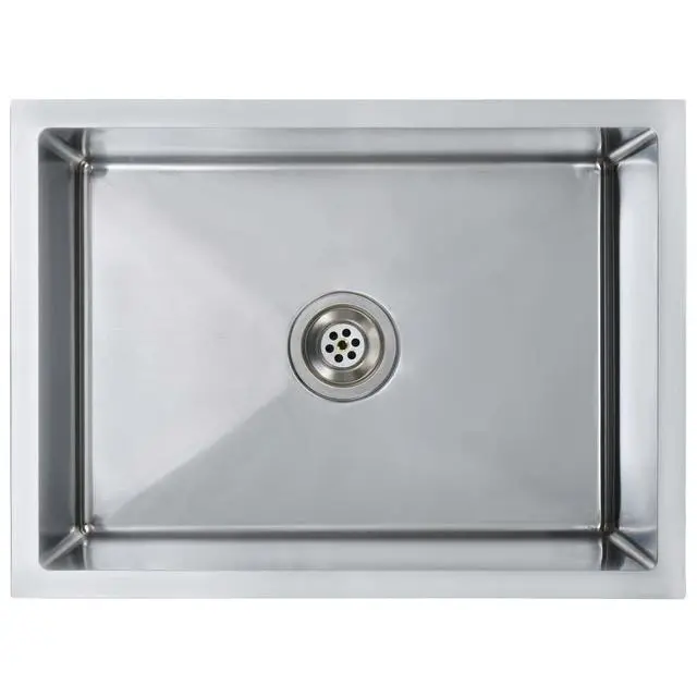 Alt view image 17 of 17 - vidaXL Handmade Kitchen Sink Stainless Steel Under-Mount Sink Basin Furniture