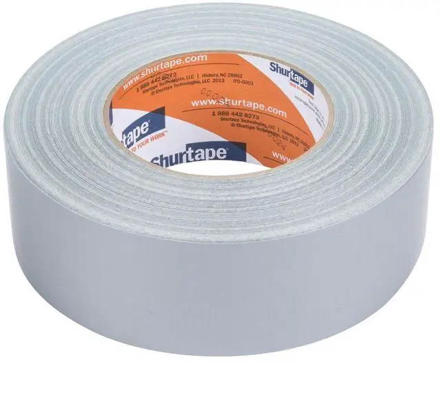 Main image of 152303 Shurtape Duct Tape, PC 008, Silver, 48mm x 55m, 8 mil, 24 rolls/case