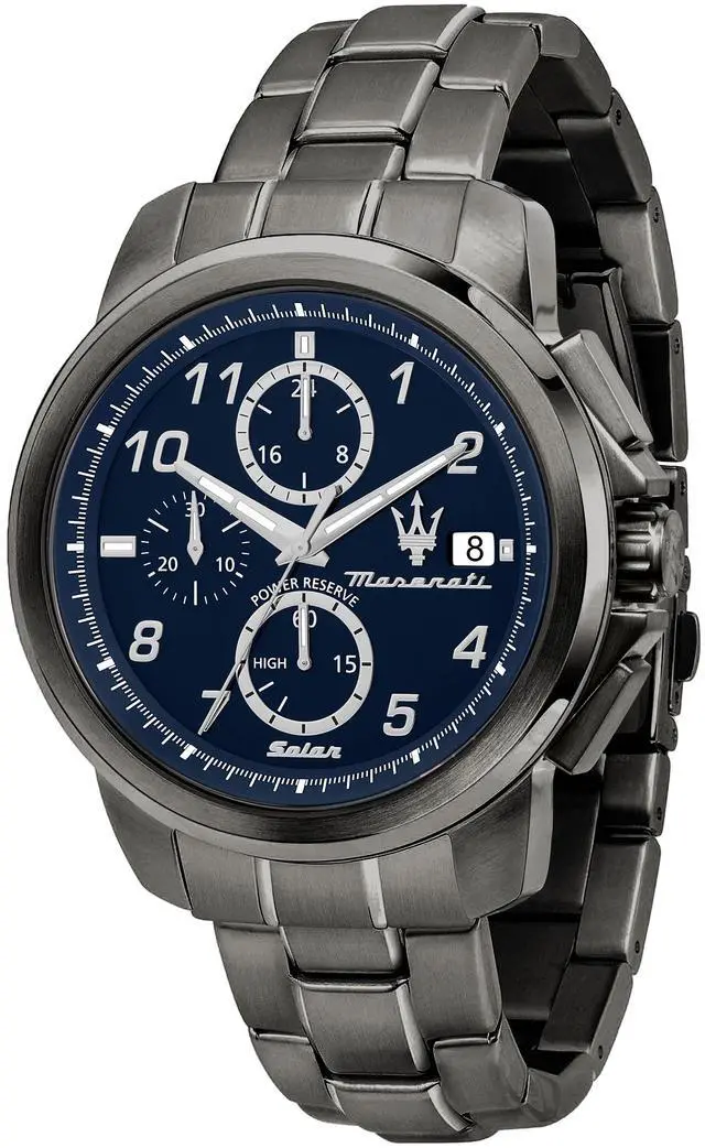 Main image of Maserati Successo Limited Edition Chronograph Stainless Steel Blue Dial Solar R8873645006 Men's Watch