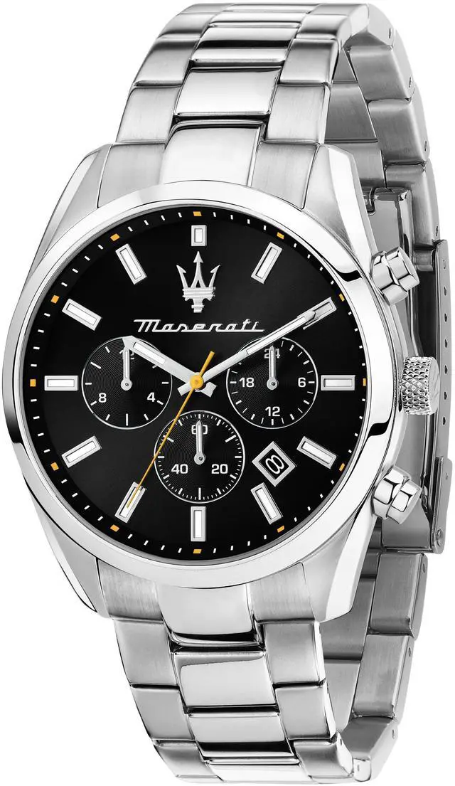 Main image of Maserati Attrazione Chronograph Stainless Steel Black Dial Quartz R8853151010 Men's Watch