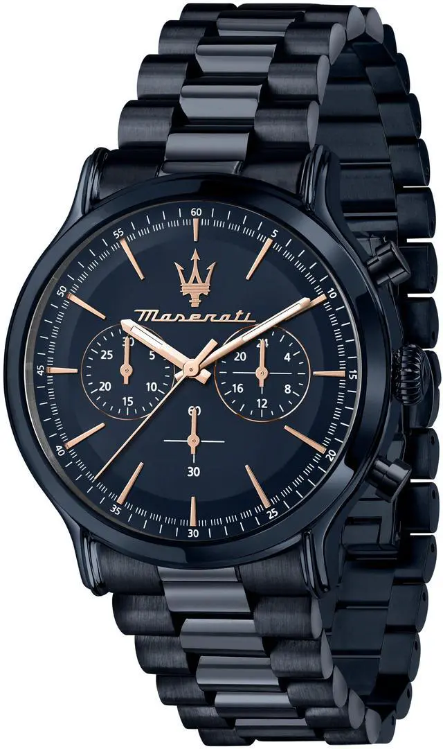 Main image of Maserati Successo Lifestyle Blue Edition Chronograph Stainless Steel Blue Dial Quartz R8873618032 100M Men's Watch