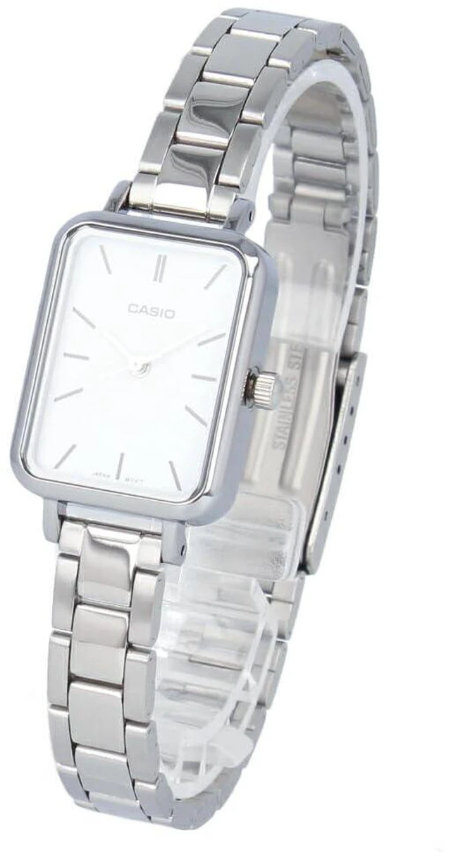 Alt view image 3 of 3 - Casio Womens Silver Watch with White Dial - LTP-V009D-7EUDF