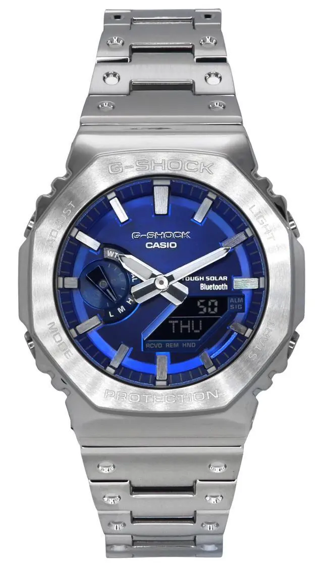 Alt view image 8 of 8 - Casio G-Shock Analog Digital Blue Dial Sports Solar Men's Watch GM-B2100AD-2A