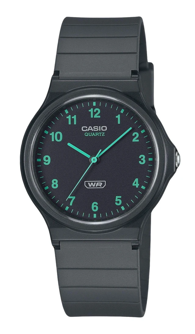 Alt view image 5 of 5 - Casio POP Analog Bio Based Resin Strap Black Dial Quartz MQ-24B-8B Unisex Watch