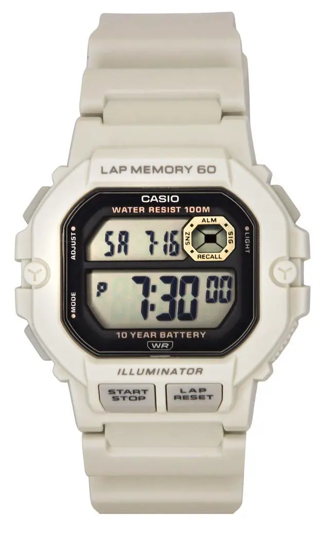 Alt view image 5 of 5 - Casio Standard Digital Resin Strap Quartz WS-1400H-8AV 100M Men's Watch
