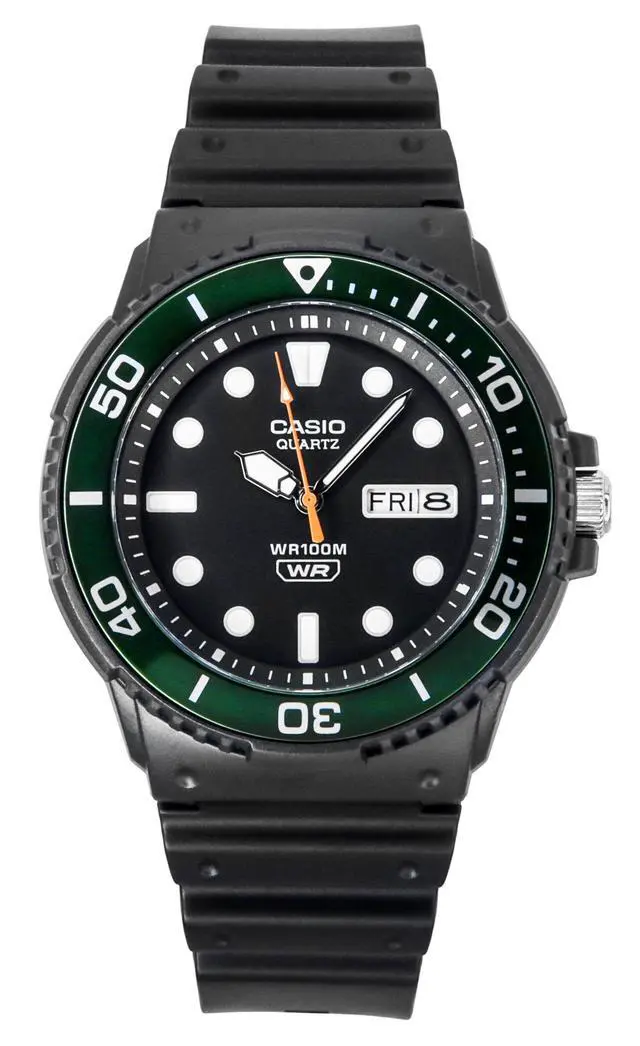 Alt view image 5 of 5 - Casio Standard Analog Black Dial Quartz Sports 100M Men's Watch MRW-230H-1E3V