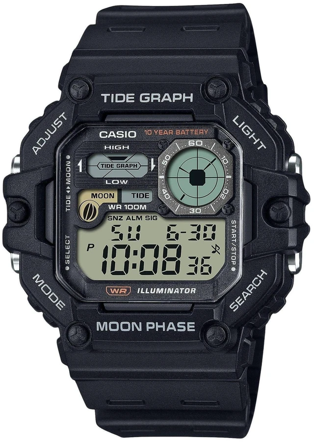Alt view image 5 of 5 - Casio Standard Digital Graph Sports Quartz 100M Men's Watch WS-1700H-1AV