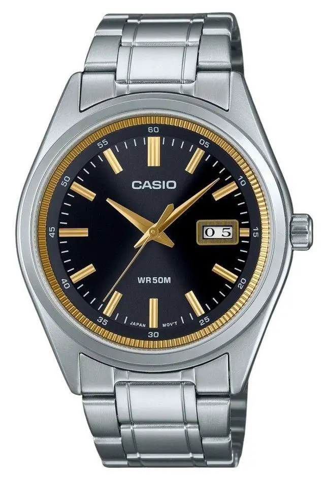 Alt view image 4 of 4 - Casio Standard Black Dial Quartz Casual Men's Watch MTP-B180D-1A2V