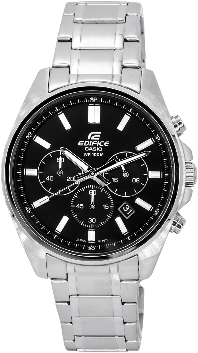Alt view image 5 of 5 - Casio Edifice Chronograph Black Dial Quartz 100M Men's Watch EFV-650D-1A