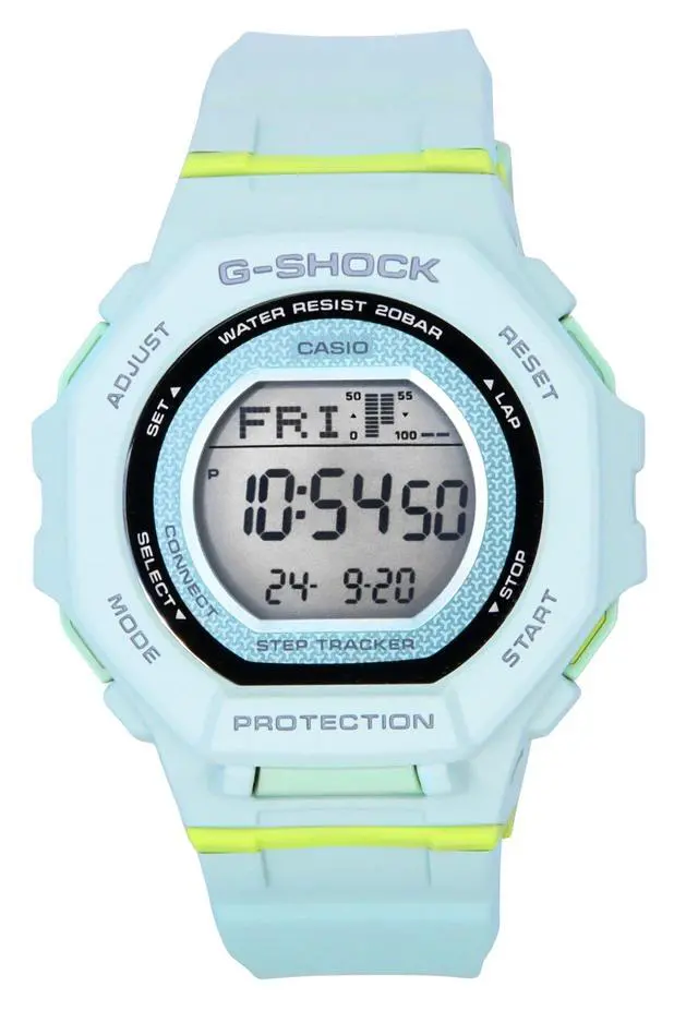 Alt view image 5 of 5 - Casio G-Shock Pale Green Dial Quartz Sports 200M Women's Watch GMD-B300-3