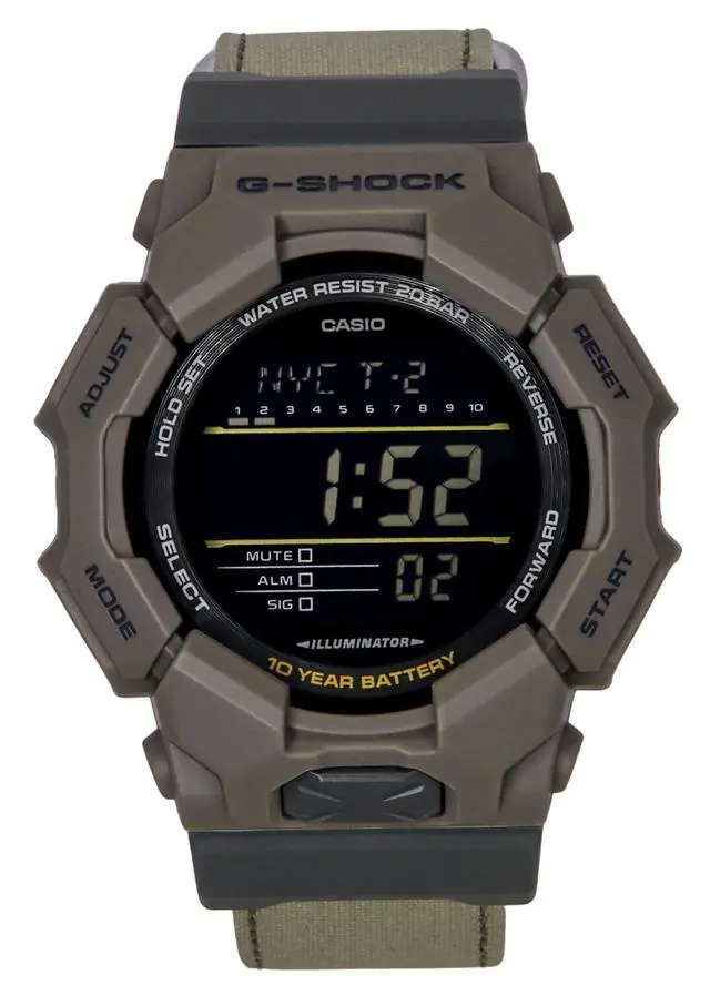 Alt view image 8 of 8 - Casio G-Shock Digital Cloth Strap Quartz GD-010CE-5 200M Men's Watch