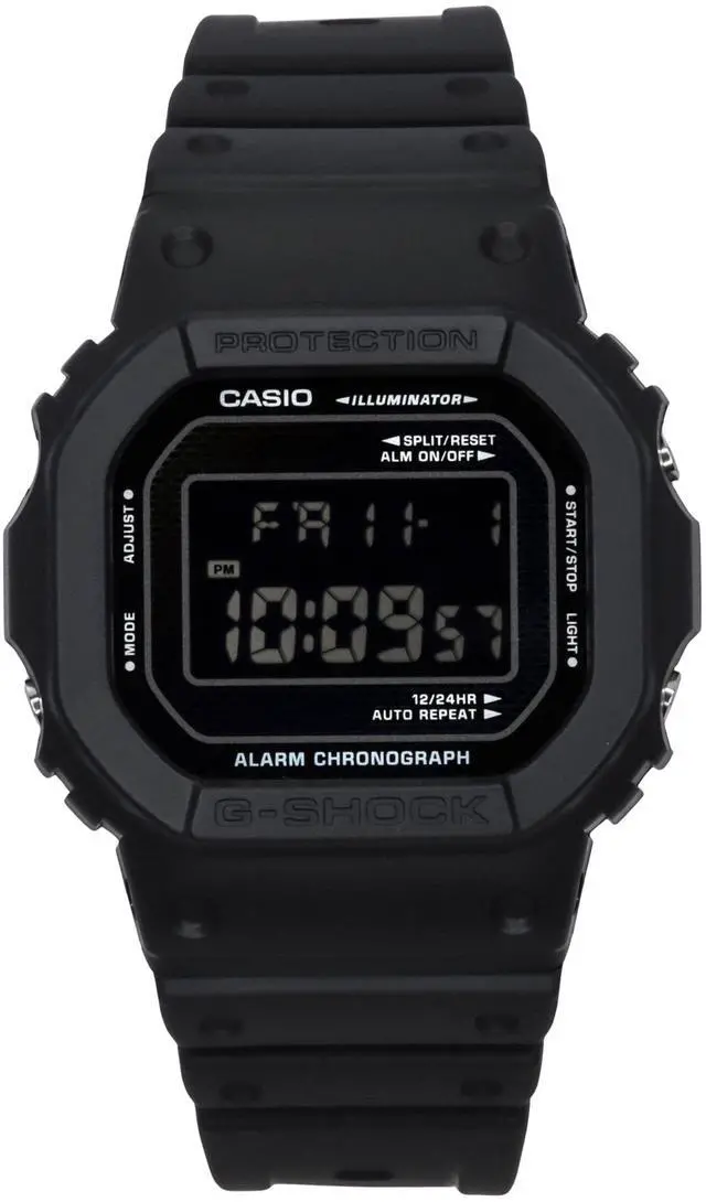 Alt view image 5 of 5 - Casio G-Shock Digital Bio-Based Resin Strap Quartz DW-5600RW-1 200M Men's Watch