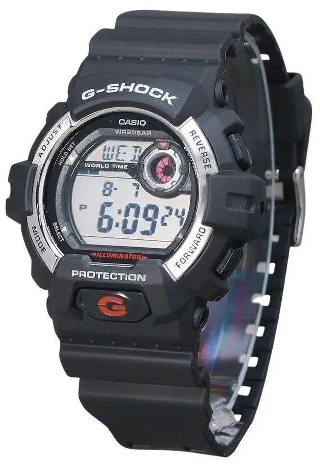 Alt view image 4 of 4 - Casio G-Shock Digital Resin Strap Quartz G-8900S-1 200M Men's Watch