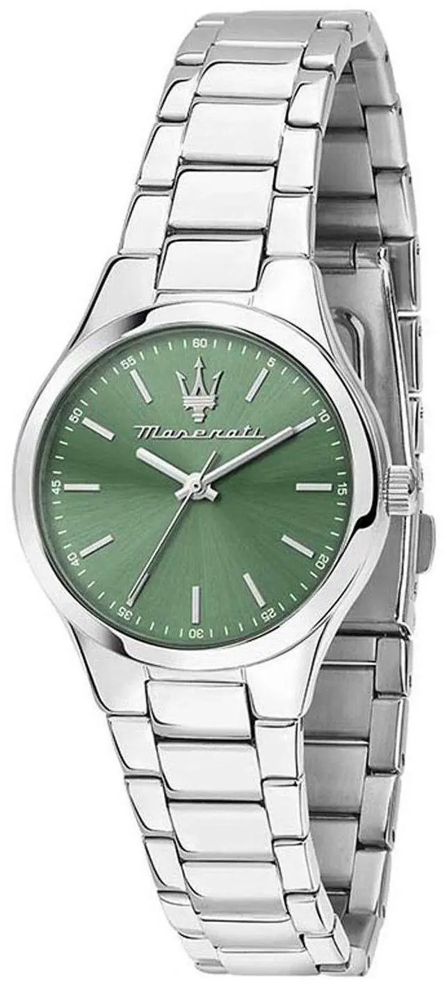 Main image of Maserati Attrazione Stainless Steel Green Sunray Dial Quartz R8853151508 Women's Watch