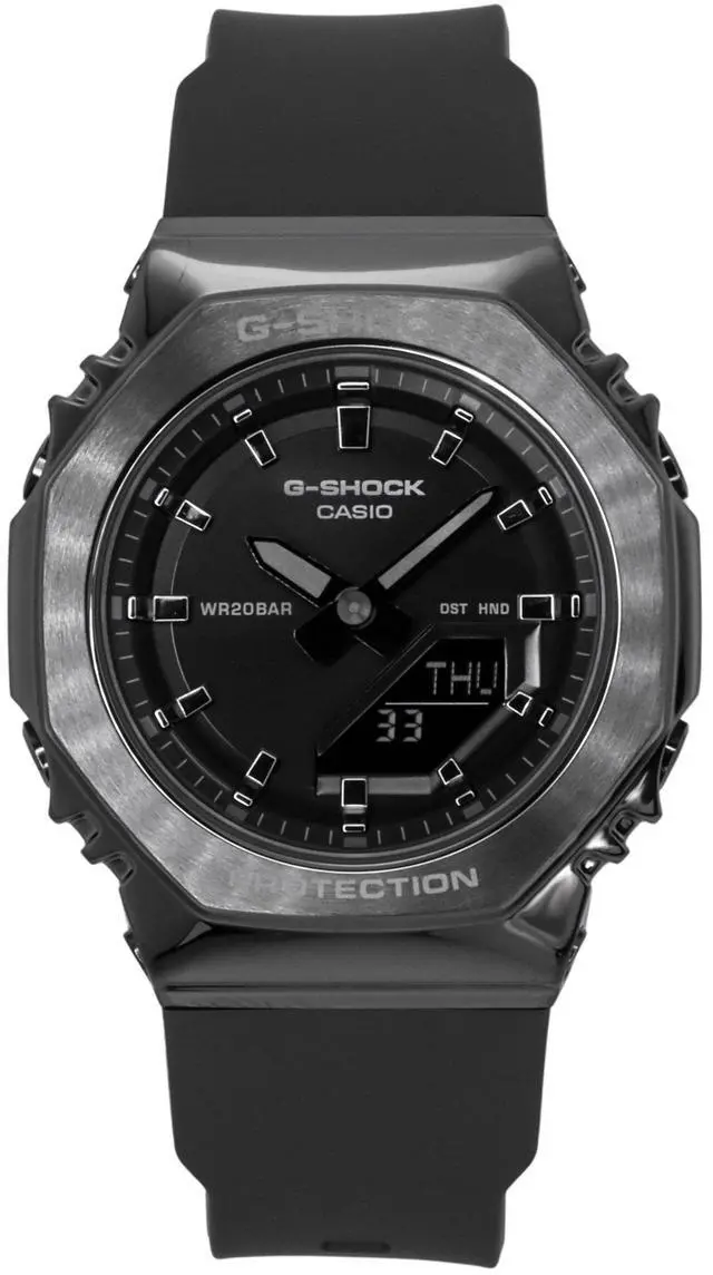 Alt view image 6 of 6 - Casio G-Shock Black Dial Quartz Sports Women's Watch GM-S2110B-8A