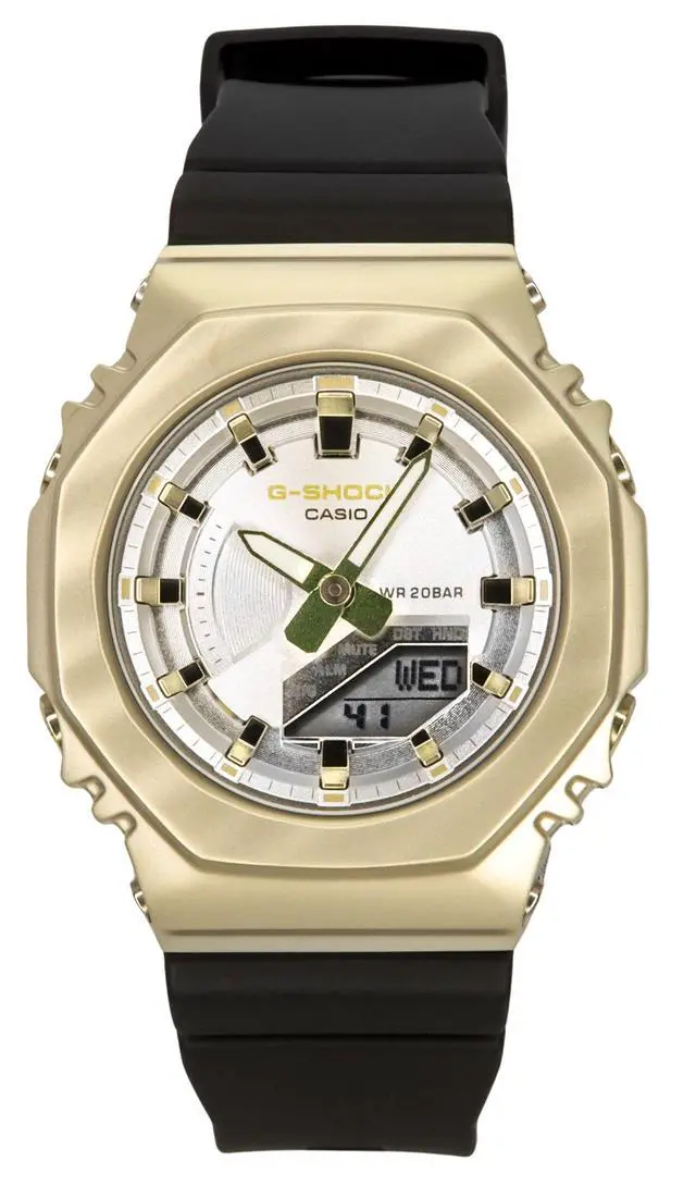 Alt view image 6 of 6 - Casio G-Shock Siver Dial Quartz Sports 200M Ladies Watch GM-S2100BC-1A