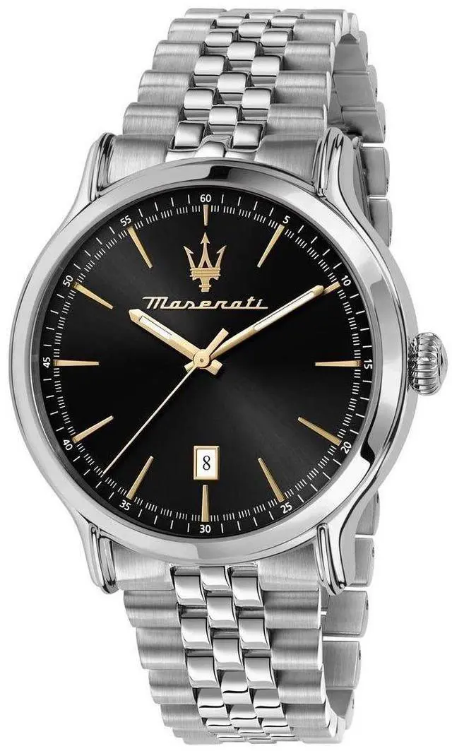 Main image of Maserati Epoca Stainless Steel Black Dial Quartz R8853118523 Couple Watch