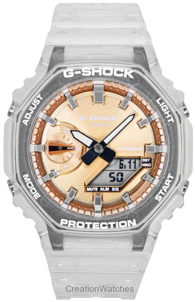 Alt view image 6 of 6 - Casio G-Shock Bronze Dial Quartz Sports 200M Unisex Watch GA-2100BM-7A5