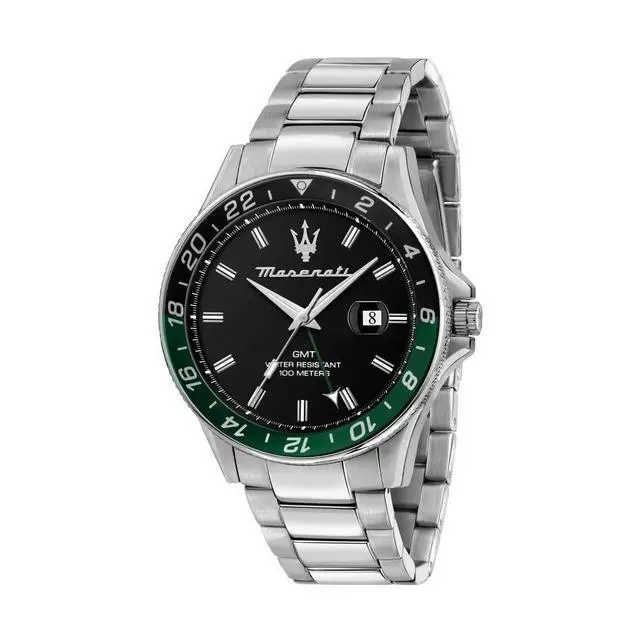 Alt view image 2 of 2 - Maserati Sfida Stainless Steel Black Dial Quartz R8853140005 100M Men'S Watch