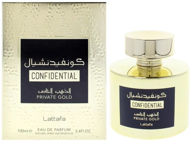 Alt view image 3 of 3 - Confidential - Private Gold by Lattafa for Unisex - 3.4 oz EDP Spray