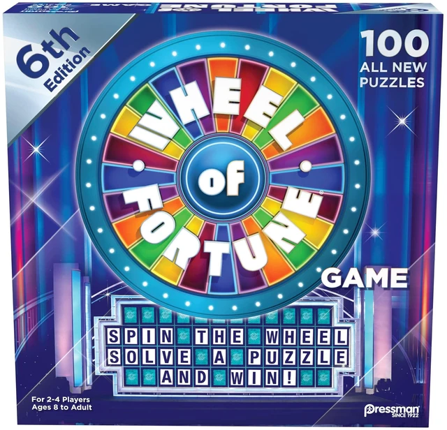 Alt view image 8 of 8 - Pressman Wheel of Fortune Game (PRE5563)