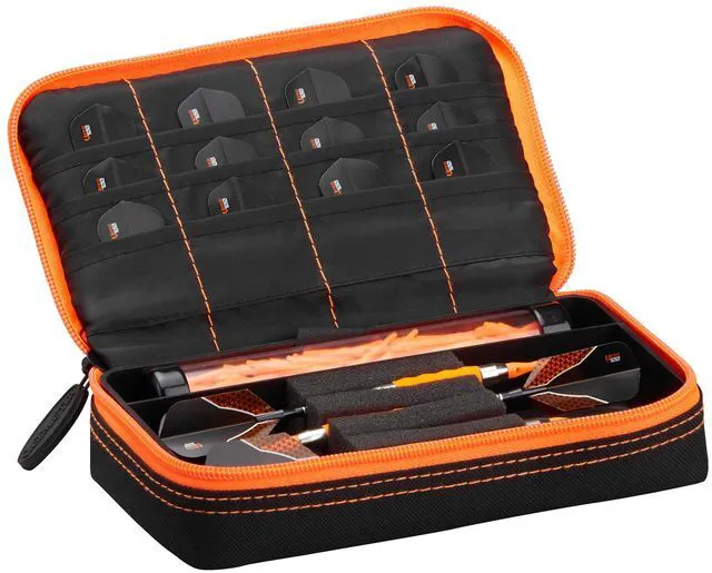 Alt view image 3 of 3 - Casemaster Plazma Black with Orange Trim Dart Case