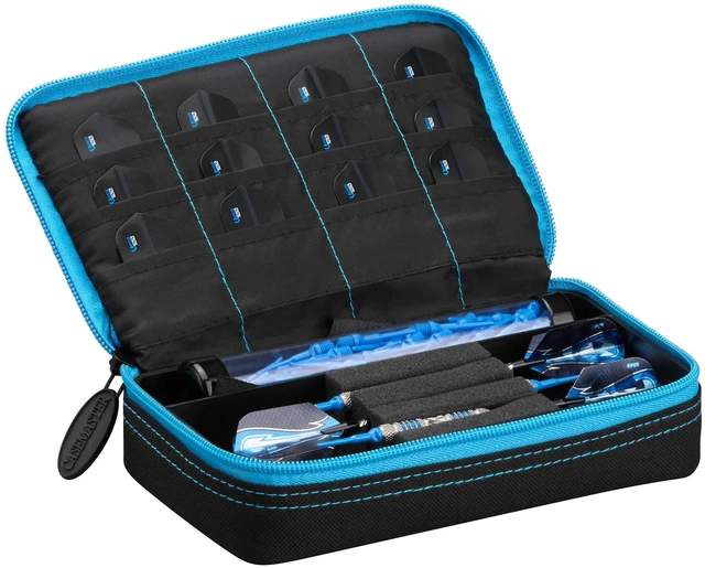 Alt view image 3 of 3 - Casemaster Plazma Black with Blue Trim Dart Case