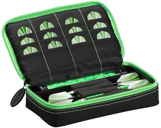 Alt view image 3 of 3 - Casemaster Plazma Black with Green Trim Dart Case