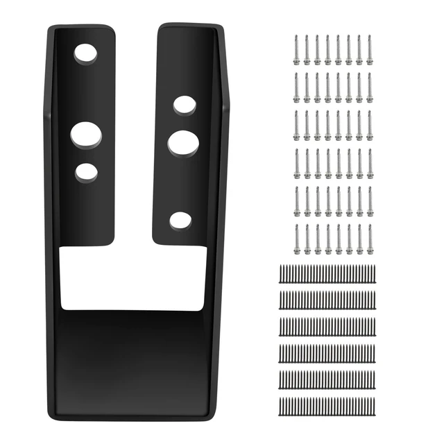Alt view image 5 of 5 - VEVOR Concealed Joist Hanger, 2"x4" Outdoor Accent Concealed-Flange, Pack of 24 Concealed Joist Bracket, Q235 Steel Plate Powder-Coated Concealed Face Mount Joist Hanger for 2"x4" Beam Swing, 3.7"