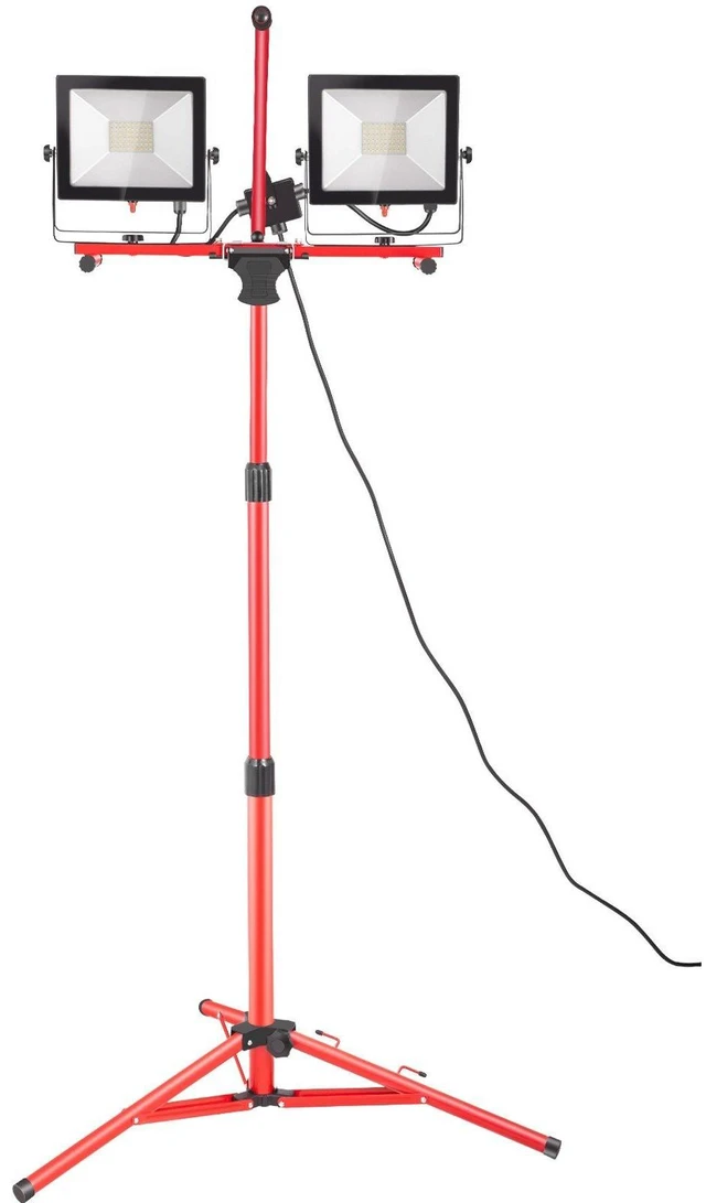 Alt view image 9 of 9 - VEVOR Dual-head Led Work Light 10000 Lumen Led Work Light With Tripod 27.6-68.1"