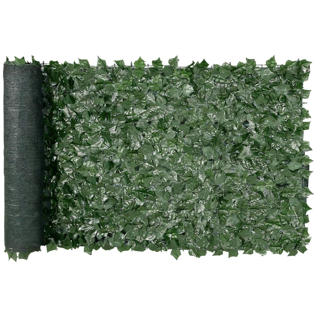 Alt view image 8 of 8 - Ivy Privacy Fence, 39 x 98 in Artificial Green Wall Screen, Greenery Ivy Fence with Mesh Cloth Backing and Strengthened Joint, Faux Hedges Vine Leaf Decoration for Outdoor Garden, Yard, Balcony
