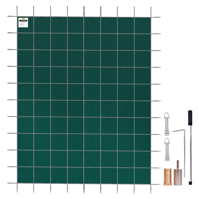 Alt view image 9 of 9 - VEVOR Swimming Pool Safety Cover Inground 18x38ft, Rectangle Safety Pool Cover