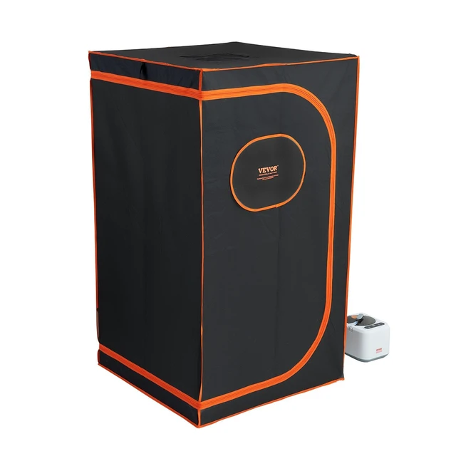 Alt view image 8 of 8 - VEVOR Portable Steam Sauna Tent Full Size, 1000W Personal Sauna Blanket Kit for Home Spa, Detoxify & Soothing Heated Body Therapy, Time & Temperature Remote Control With Floor Mat