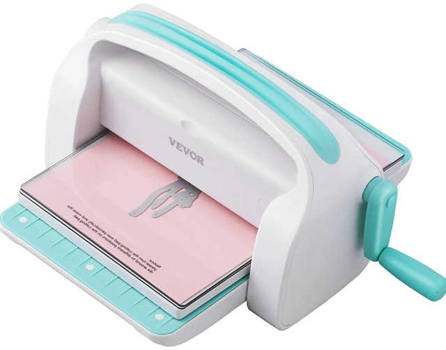 Alt view image 8 of 8 - Manual Die Cutting & Embossing Machine, Portable Cut Machines, 9 inch Opening Scrapbooking Machine Full Kit Included, For Arts & Crafts, Scrapbooking, Card Making and Crafting, White