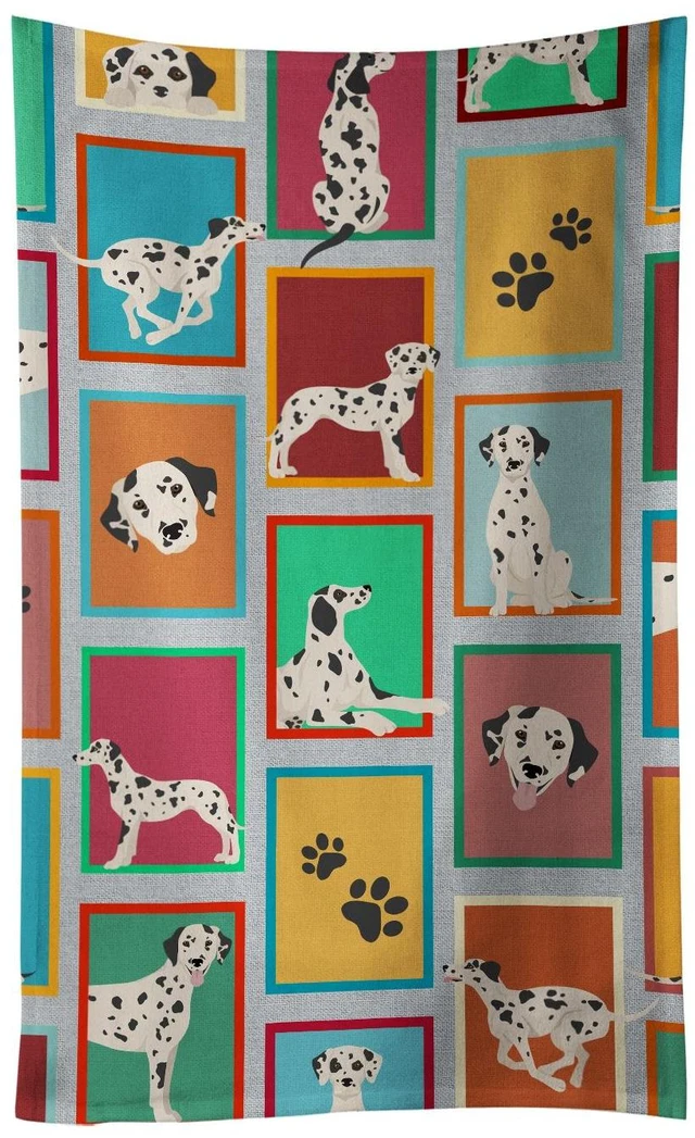 Main image of Lots of Dalmatian Kitchen Towel Dish Cloths Guest Hand Towel Decorative Bathroom Towel for Face,Tea, Dishcloth, Kitchen and Bath