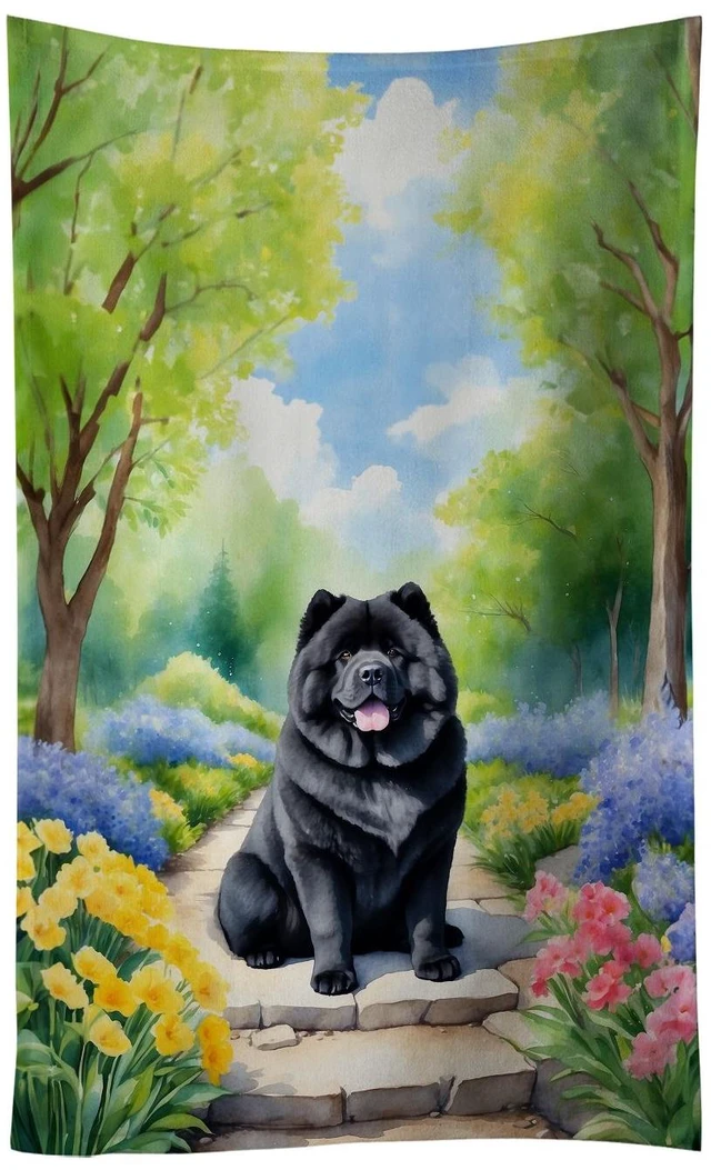 Main image of Chow Chow Spring Path Kitchen Towel Dish Cloths Guest Hand Towel Decorative Bathroom Towel for Face,Tea, Dishcloth, Kitchen and Bath