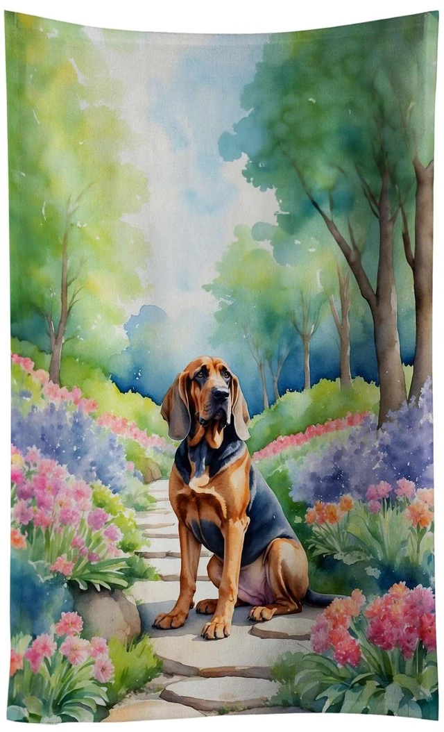Main image of Bloodhound Spring Path Kitchen Towel Dish Cloths Guest Hand Towel Decorative Bathroom Towel for Face,Tea, Dishcloth, Kitchen and Bath
