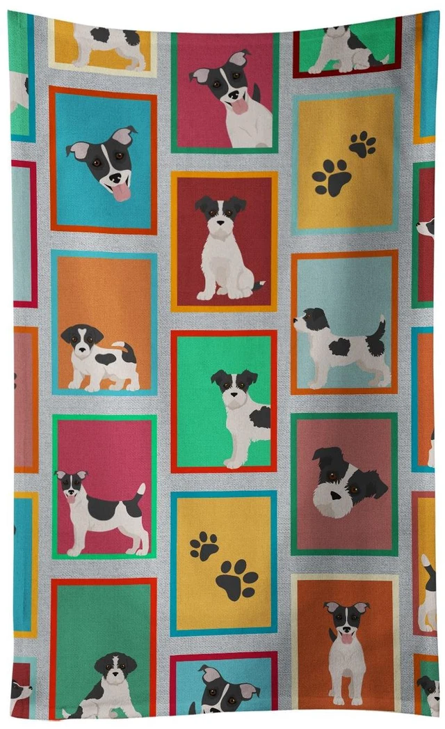 Main image of Lots of Jack Russell Terrier Kitchen Towel Dish Cloths Guest Hand Towel Decorative Bathroom Towel for Face,Tea, Dishcloth, Kitchen and Bath