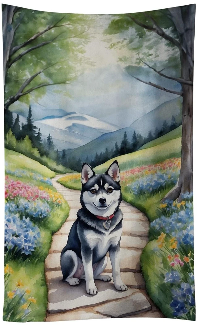Main image of Alaskan Klee Kai Spring Garden Kitchen Towel Dish Cloths Guest Hand Towel Decorative Bathroom Towel for Face,Tea, Dishcloth, Kitchen and Bath