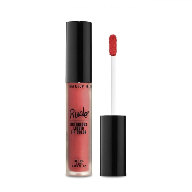 Alt view image 2 of 2 - Notorious Liquid Lip Color - Sinister Villain by Rude Cosmetics for Women - 0.1 oz Lipstick