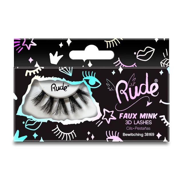 Alt view image 2 of 2 - Essential Faux Mink 3D Lashes - Bewitching by Rude Cosmetics for Women - 1 Pc Pair