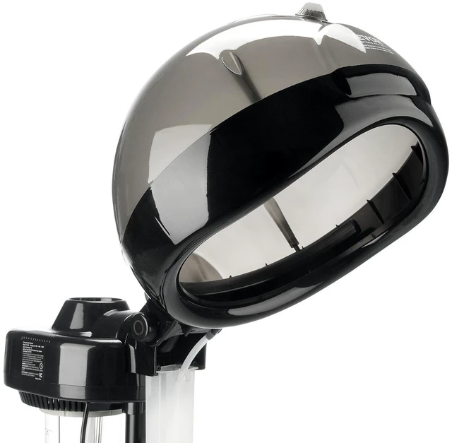 Alt view image 8 of 9 - Ionic Hair Steamer with Dual Modes, 11.81-inch Hooded, Adjustable Stand & Timer, 5-Wheel Base (2 Lockable) for Enhanced Hair Conditioning at Home or Salon